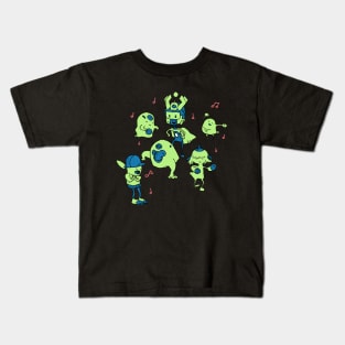 Rock n Rolliens: Party 2 Kids T-Shirt